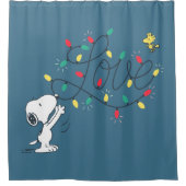 Rideaux De Douche cacahuètes | Snoopy & Woodstock Décoration de vaca (Devant)