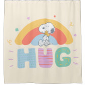 Rideaux De Douche cacahuètes | Snoopy & Woodstock Hug (Devant)