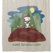 Rideaux De Douche cacahuètes | Snoopy & Woodstock Satisfaction pure (Devant)