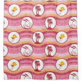 Rideaux De Douche cacahuètes | Snoopy & Woodstock Tropical Cutie (Devant)