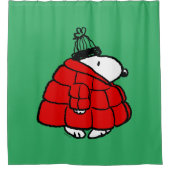 Rideaux De Douche cacahuètes | Veste Snoopy Red Puffer (Devant)
