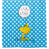 Rideaux De Douche cacahuètes | Woodstock Speaks & Pois (Devant)