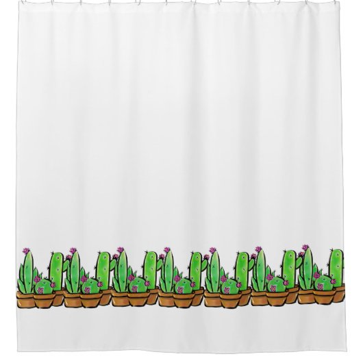 Rideaux De Douche Cactus cactus cactus succulents (Devant)