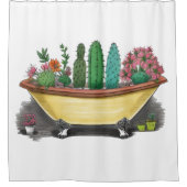 Rideaux De Douche Cactus colorés (Devant)