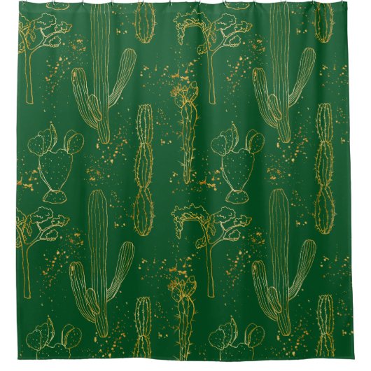 Rideaux De Douche Cactus du désert (Devant)