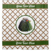 Rideaux de douche Cactus - Personnalisation facult (Devant)