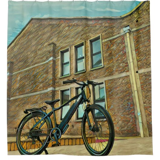 Rideaux De Douche Cadeaux de vélo pour elle (Devant)