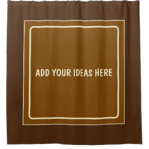 Rideaux De Douche Cadre carré marron + vos idées