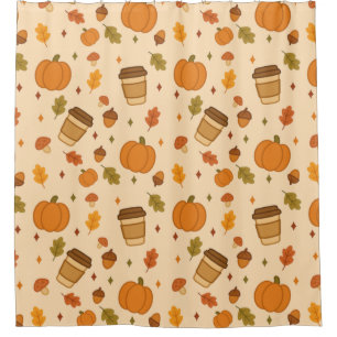 Rideaux De Douche Café d'automne