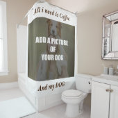 Rideaux De Douche Café et mon Oreiller de chien (En situation)