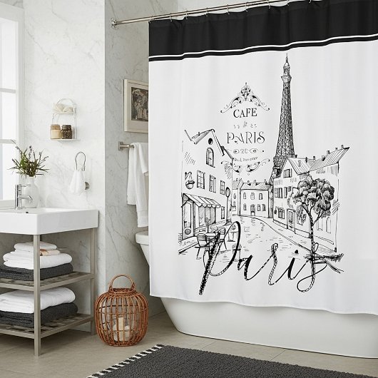 Rideaux De Douche Café Paris