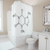 Rideaux De Douche Caféine Molécule Chimie Café Atomes (En situation)