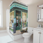 Rideaux De Douche Cafés français : Versailles scène cosy. (En situation)