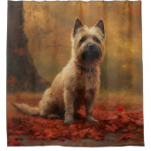 Rideaux De Douche Cairn Terrier en automne Leaves automne Inspire (Devant)