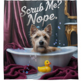 Rideaux De Douche Cairn Terrier Sloppy Sleepy Cute Funny (Devant)