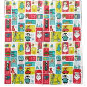 Rideaux De Douche Calendrier de l'Avent Fun moderne Noël (Devant)