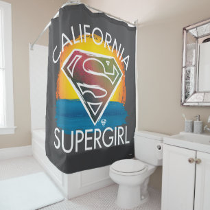 Rideaux De Douche California Supergirl Sunset Graphic