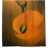 Rideaux De Douche Calla Lily Chaud Yellow Mist Arrière - plan (Devant)