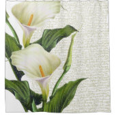 Rideaux De Douche Calligraphie de zantedeschia (Devant)