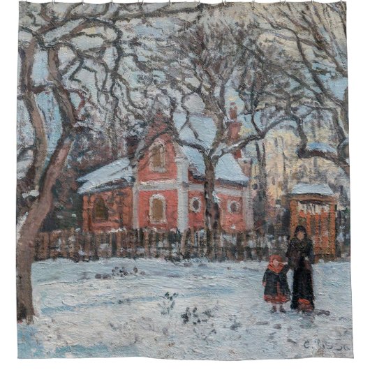 Rideaux De Douche Camille Pissarro - Chataigniers a Louvecienne (Devant)