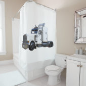 Rideaux De Douche Camion blanc (En situation)