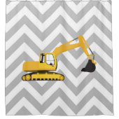 Rideaux De Douche Camion de construction de l'excavateur (Devant)