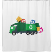 Rideaux De Douche Camion de recyclage ABC (Devant)