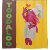 Rideaux De Douche Camion fourré de Cookie Monster | Toodaloo (Devant)