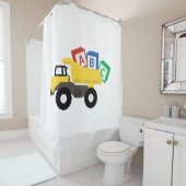 Rideaux De Douche Camions de construction de camions ABC Dump (En situation)