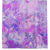 Rideaux De Douche Camo Abstrait tendance rose violet bleu (Devant)