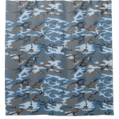 Rideaux De Douche Camo bleu (Devant)