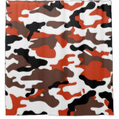 Rideaux De Douche Camo de terre cuite (Devant)