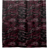 Rideaux De Douche Camo rouge foncé (Devant)