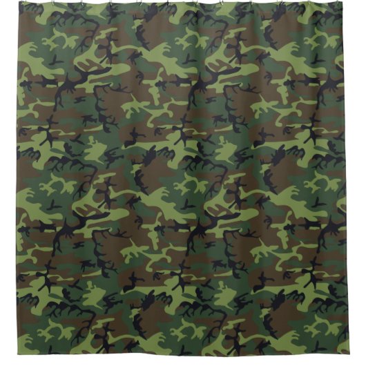 Rideaux De Douche Camo vert (Devant)