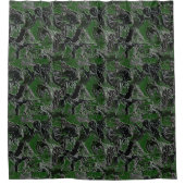 Rideaux De Douche Camo vert funky (Devant)