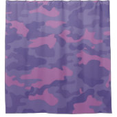 Rideaux De Douche Camo violet défraîchi (Devant)