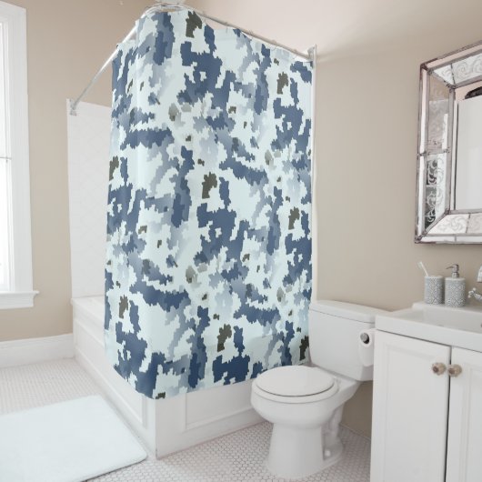 Rideaux De Douche Camouflage d'hiver (En situation)