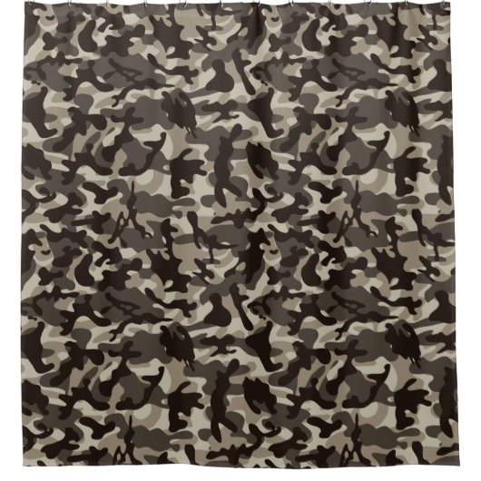 Rideaux De Douche Camouflage du quartier fermé (Devant)