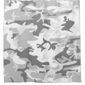 Rideaux De Douche Camouflage gris neige d'hiver, Militaire, Armée (Devant)