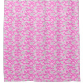 Rideaux De Douche Camouflage Gris Rose  (Devant)