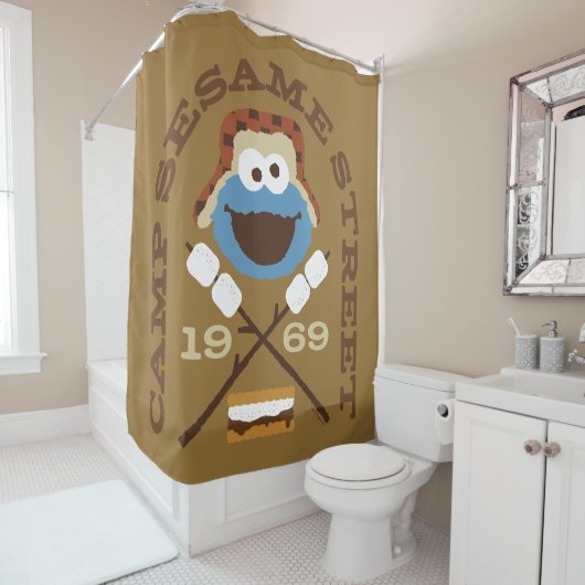 Rideaux De Douche Camp Sesame Street 1969 (En situation)