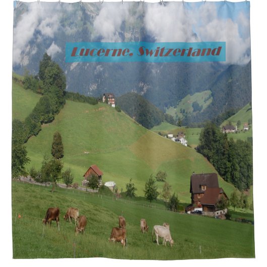 Rideaux De Douche Campagne Suisse (Devant)