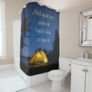 Rideaux De Douche Camping Sous Les Étoiles