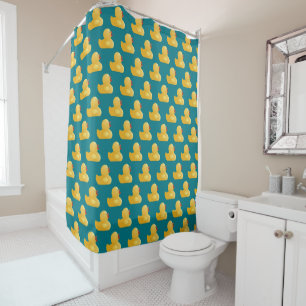 Rideaux De Douche Canard en caoutchouc jaune