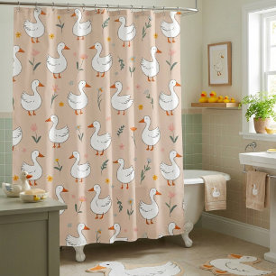 Rideaux De Douche Canard Fleur Sauvage Enfants
