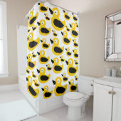 Rideaux De Douche Canard jaune amusant (En situation)