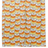 Rideaux De Douche Candy Corn Cat Motif (Devant)