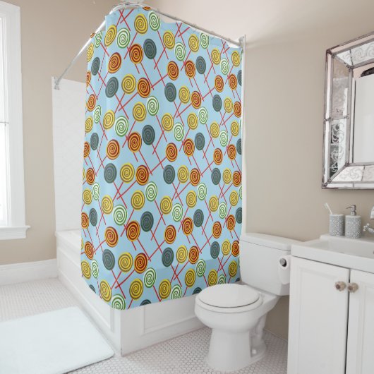 Rideaux De Douche Candy pattern | Lollies 1lipop (En situation)