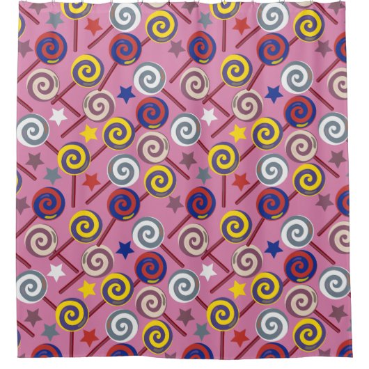 Rideaux De Douche Candy pattern | Lollies pattern | lollipop 7 (Devant)