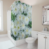 Rideaux De Douche Candytuft Fleur Blanche Graphisme Art Douche Ridea (En situation)